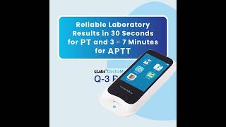 Q 3 plus  Rapid Testing System for Monitoring Blood Coagulation agappediagnostics [upl. by Ahseram]