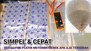 Cara Membuat Balon Udara Dari Plastik Meteran Mudah Dan Cepat [upl. by Iney]