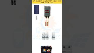 12V DIAGRAM ELEJOY MPPT STEPDOWN 400w with 12V DC Load diagram solardiyphilippines solardaddyph [upl. by Tawney287]