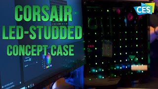 Corsair debuts new air cooler and LEDstudded concept case  CES 2020 [upl. by Hedges]