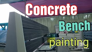 Concrete Bench Painting [upl. by Giacomo517]