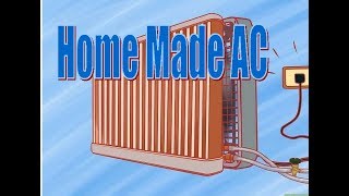 Home made air conditioner using a recycle radiator [upl. by Daniyal]