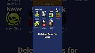 Deleting Apps for Likes funny like whopper [upl. by Juliette]