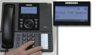 How To Use the Forward Follow Me Function on a Samsung Phone System [upl. by Yelnats]