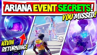 Secrets YOU MISSED In Fortnite Ariana Grande EVENT  Rift Tour Storyline Easter Eggs [upl. by Irby]