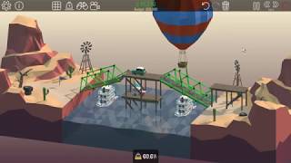 Poly Bridge  Level 2  15  Off and On  Desert Winds  Callejón Playthrough [upl. by Oelak]