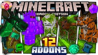 😱Los 12 MEJORES ADDONSMODS SURVIVAL para MINECRAFT PE 120 a 12050  MODS MINECRAFT PE 12050 [upl. by Akemal]