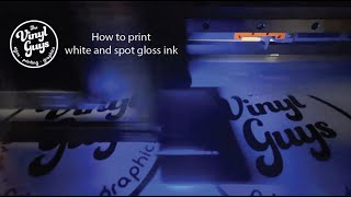 How to Print Spot Gloss amp White ink on your Roland Printer [upl. by Lizbeth]