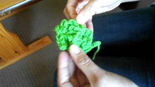 Finger Knit Flower Video 3 [upl. by Isiah999]