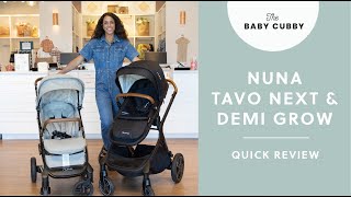 The Nuna TAVO Next and DEMI Grow  Nuna Stroller Review [upl. by Ahseryt]