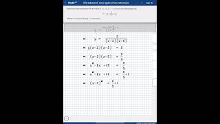 Wertebereich einer gebrochen rationalen Funktion in MathWeb [upl. by Eimor]