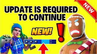 An Update is Required to Continue Please Restart Fortnite to Download The Latest Patch [upl. by Medina529]