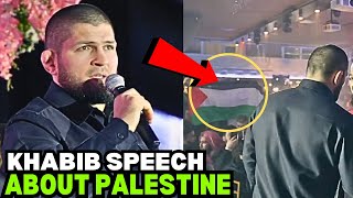 Khabib Nurmagomedov Gives Speech About Palestine FULL VIDEO [upl. by Dillie]