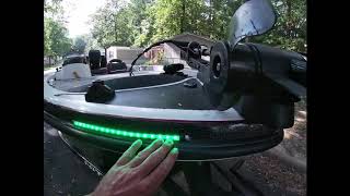 Jon Boat LED Navigation Light Installation Jon Boat To Bass Boat Conversion Lowe 1448 [upl. by Mandal333]