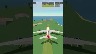 Landing the A380 at skopelos ptfs Roblox [upl. by Gibbons]