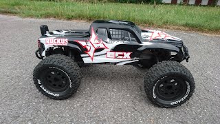 ECX Ruckus 110 Brushless 2wd speed run mit gps Logger on 3s Wheelies Ohne ende deutsch german [upl. by Meade]