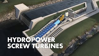 Hydropower Screw Turbines  How it works [upl. by Stoller]