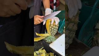 Do you like fresh pineapples  Fruit Cutting Skills [upl. by Enirhtak]