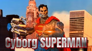 McFarlane Toys DC Multiverse CYBORG SUPERMAN New 52 Unboxing and Review [upl. by Vena278]