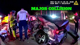 Major Collision  Doral Florida  January 28 2024 [upl. by Aeriela]