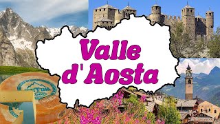 🐮🎿 La VALLE dAOSTA  Le Regioni dItalia Geografia 🌎📚 [upl. by Athey]