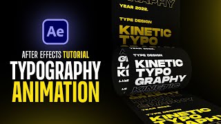 Text Typography Animation in After Effects  No Plugins [upl. by Alahc838]