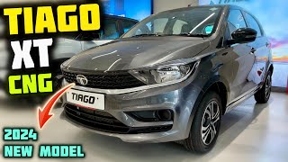 Tata Tiago XT CNG 2024 Model ✅ Tata Tiago CNG Value For Money Model 🔥 [upl. by Chrissa]