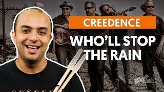 WHOLL STOP THE RAIN  Creedence Clearwater Revival aula de bateria [upl. by Odericus]