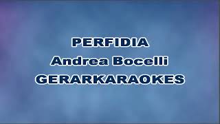 Perfidia  Andrea Bocelli  Karaoke [upl. by Merv]