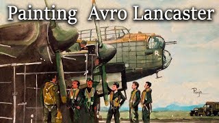 Painting aeroplane Avro Lancaster [upl. by Jelsma]