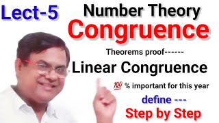 CONGRUENCE  Linear Congruence Solution in Number Theory LinearCongruence [upl. by Kathie908]