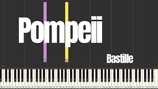 Pompeii Bastille  Piano tutorial [upl. by Barnard]