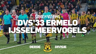 DVS VERLIEST WEDEROM VAN IJSSELMEERVOGELS  Derde Divisie  Samenvatting [upl. by Herold]