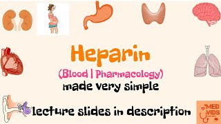 Heparin  Anticoagulant  Blood  Pharmacology  Med Vids made simple [upl. by Micah]