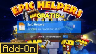 Descarga  ADDON AYUDANTES  MINECRAFT PE 1212  EPIC HELPERS [upl. by Rudin]