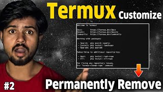 Termux Customization  How To Remove Termux Welcome Text 2024 [upl. by Anthe]