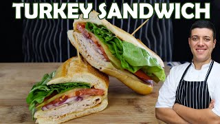 Fast and Easy Turkey Sandwich for Lunch  Recipe by Lounging with Lenny [upl. by Odo]