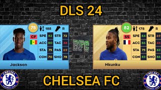 DLS 24  CHELSEA FC PLAYERS RATINGS IN DLS 24 [upl. by Eelytsirk]