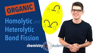 Homolytic and Heterolytic Bond Fission Alevel Chemistry [upl. by Dnomaid]