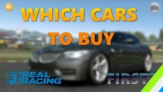 WHICH CARS TO BUY FIRST REAL RACING 3 GARAGE TOUR [upl. by Twum741]