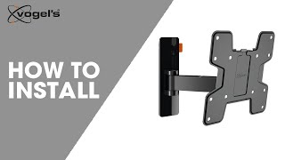 WALL 3125 WALL 3145  How to install  FullMotion TV wall mounts  Vogel’s [upl. by Guglielmo]