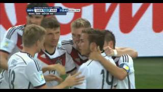 Mario Götze Germany vs Argentina 2014 FIFA World Cup Goal [upl. by Won]