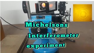 Michelson Interferometer experiment using sodium light source [upl. by Cote904]