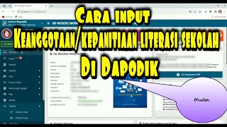 cara input keanggotaan literasi sekolah di dapodik [upl. by Bundy]