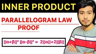 Parallelogram Law Proof   Imp  Inner Product Space ClarifiedLearning [upl. by Vidal]