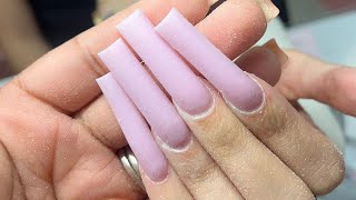 How To Application And Shaping XXL Nails  Shaping Tutorial  Application Tutorial  Beginner Nails [upl. by Eblehs]