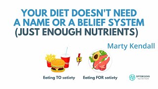 Marty Kendall presentation Your diet doesnt need a name or a belief system just enough nutrients [upl. by Leahcim]