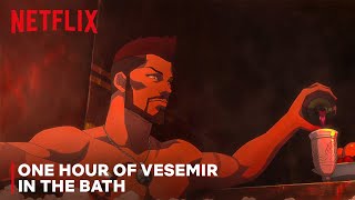 ONE HOUR OF VESEMIR IN THE BATH  The Witcher Nightmare of the Wolf  Netflix [upl. by Henriette563]