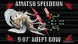 MHX  MHGen 7✮ Amatsu Speedrun 904quot  Adept Bow [upl. by Lister553]