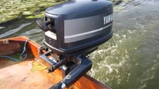 Yamaha 4hp Outboard Motor fitted to Mirror Dingy [upl. by Adnaral180]